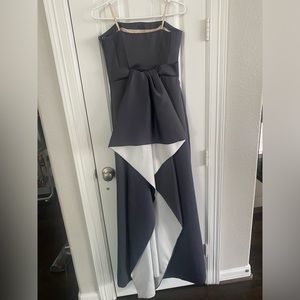 HALSTON- Strapless Gown